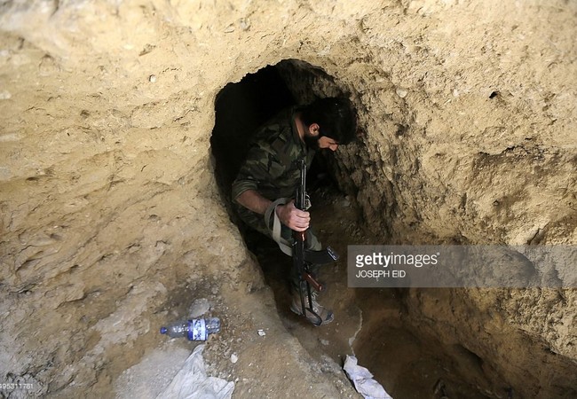 Video cuộc chiến đường hầm ở Syria Video cuộc chiến đường hầm ở Syria