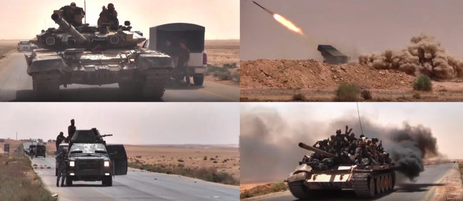 Video: Quân đội Syria dồn dập tấn công về hướng Raqqa Video: Quân đội Syria dồn dập tấn công về hướng Raqqa