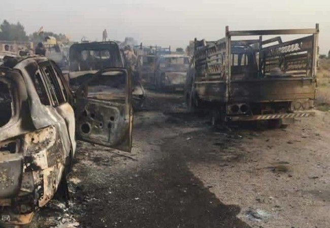Video: Phi đội trực thăng Mi-35 quân đội Iraq tiêu diệt hàng trăm xe của IS Hàng trăm xe vận tải của IS bị thiêu hủy ở tỉnh Anbar, Iraq