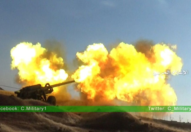 Quân đội Syria bẻ gãy cuộc tấn công của lực lượng Hồi giáo cực đoan ở Tây Nam Aleppo (Video) Pháo binh quân đội Syria khai hỏa trên chiến trường Aleppo