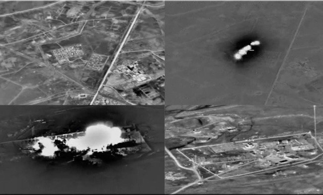 Không quân tầm xa Nga không kích lần thứ 4 vào Al-Raqqa Các mục tiêu IS do lực lượng không quân tầm xa Nga không kích