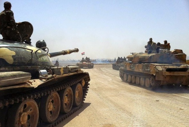 Quân đội Syria diệt gọn 105 tay súng thánh chiến ở Hama Xe tăng quân đội Syria
