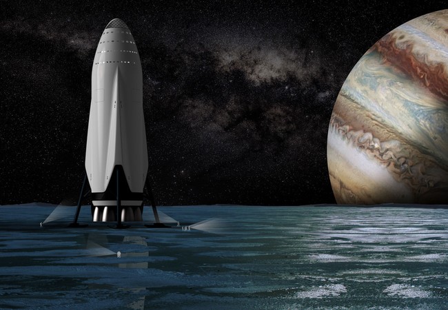 Tỷ phú Elon Musk: Tàu vũ trụ vận tải hành khách IRS sẽ chinh phục tương lai Tàu vận tải ITS có thể tiến hành các hoạt động khám phá đại dương trên vệ tinh Europa của Sao Mộc