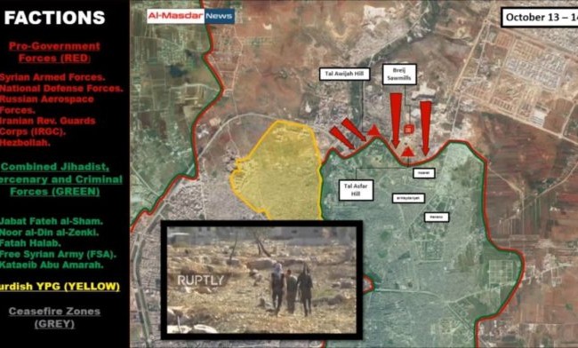 Chiến sự Syria: Quân đội Syria giáng đòn chí tử vào phiến quân ở Aleppo, Hama Tổng quan tình hình chiến sự Syria ngày 16.10.2016 chiến trường Aleppo