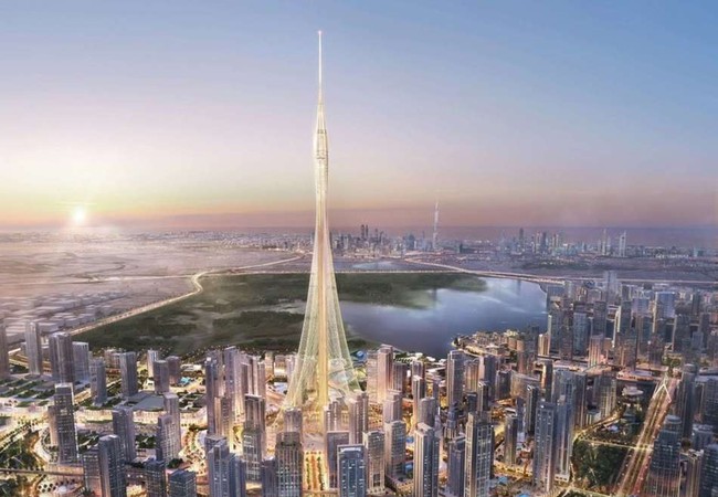 Dubai sắp có toà tháp mới phá kỷ lục chọc trời Tòa tháp Tower sẽ xây dựng ở Dubai cao hơn 828 m