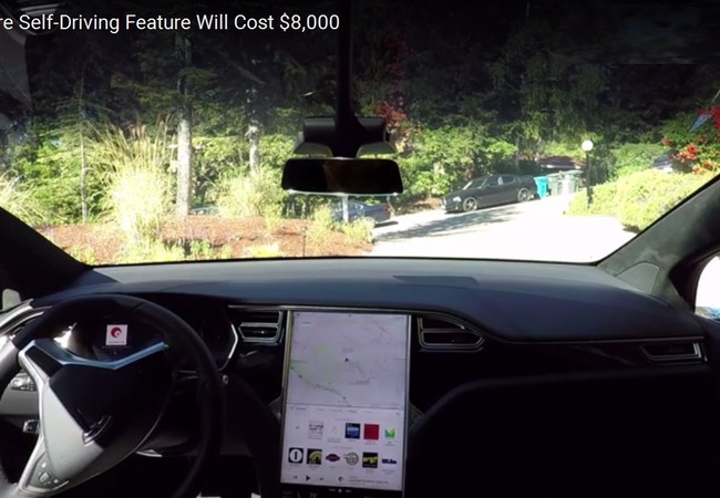 Tesla Motor đề xuất chế tạo xe tự động giá 8.000 USD (video) Xe ô tô tự lái Tesla hoàn toàn tự động
