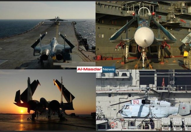 Vũ khí trên tàu sân bay Nga sang Syria tham chiến Chùm ảnh tàu sân bay Đô đốc Kuznetsov trên đường đến Syria
