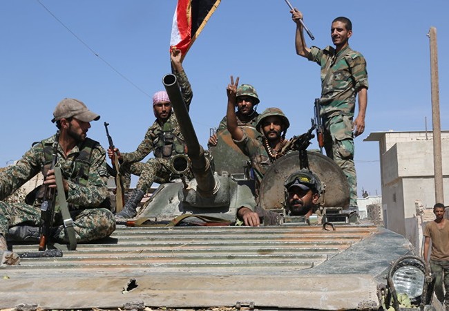 Lực lượng Binh sĩ quân đội Syria trên chiến trường tỉnh Hama