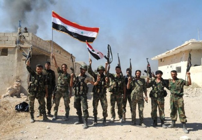 Quân đội Syria đánh chiếm thị trấn then chốt Soural ở tỉnh Hama Binh sĩ quân đội Syria trên địa bàn tỉnh Hama