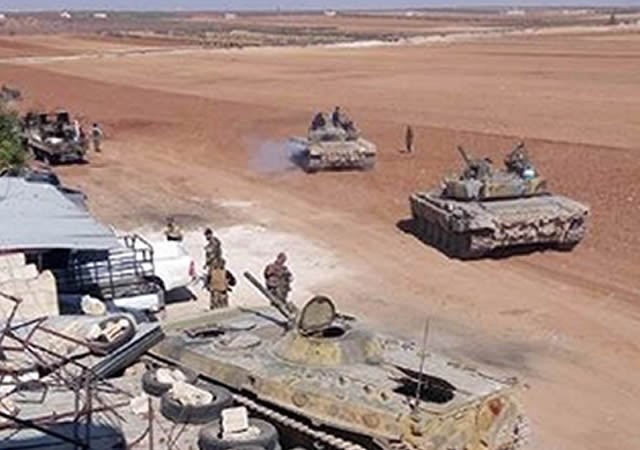 Quân đội Syria giải phóng thị trấn chiến lược ở Hama (video) Binh sĩ Quân đội syria tại thị trấn Souran, Hama