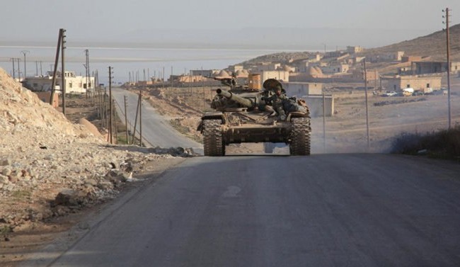 Quân đội Syria “siết thòng lọng” cứ điểm khủng bố cuối cùng ở ngoại ô Damascus Xe tăng quân đội Syria (ảnh minh họa)