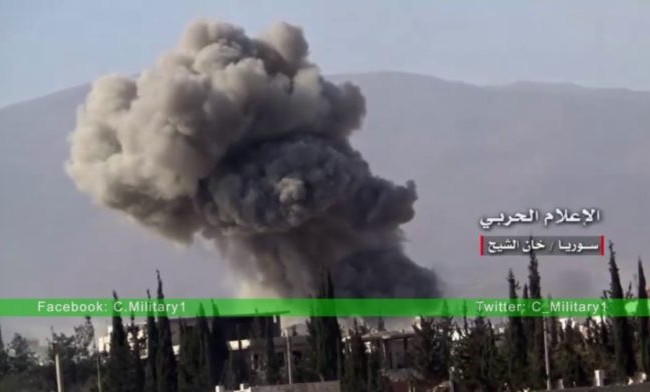 Quân đội Syria tấn công dữ dội khu vực ngoại vi Damascus (video) Không quân Nga không kích dữ dội các mục tiêu ở Tây Ghouta