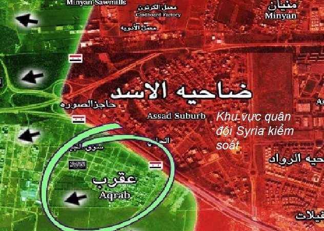 Quân đội Syria giành lại hoàn toàn quận Aqrab, hướng Tây Aleppo