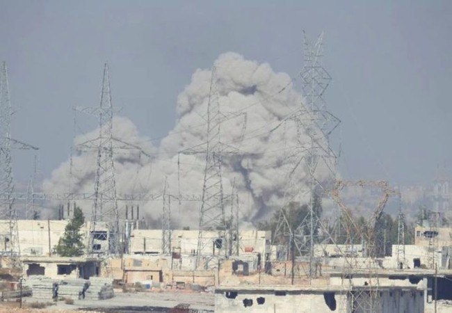 Chùm video: Hàng chục máy bay chiến lược Nga ồ ạt phóng tên lửa diệt phiến quân Syria Không quân Nga không kích trên chiến trường Aleppo