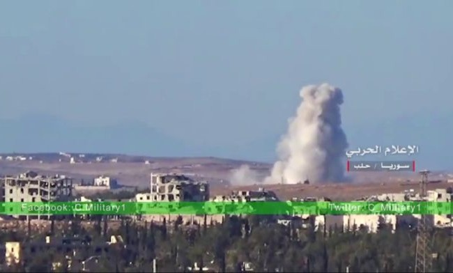 Không quân Syria tấn công dữ dội tuyến phòng thủ phiến quân ở Aleppo (video) Không quân Syria không kích vùng ngoại ô Aleppo