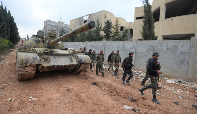 “Hổ Syria” càn quét chiến binh tử vì đạo, quân đội Syria khống chế đông Aleppo Binh sĩ quân đội Syria trên chiến trường Aleppo