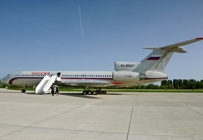 Tổng thống Nga trực tiếp theo dõi thảm họa máy bay Tu-154 Máy bay chở khách Tu-154 Nga