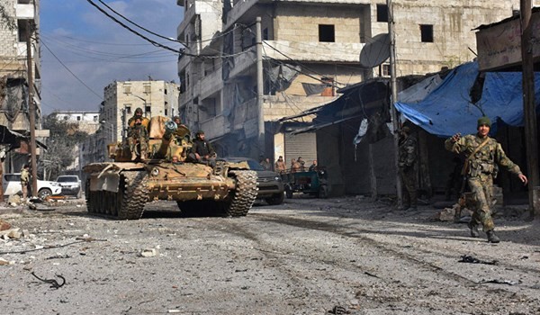 Quân đội Syria tấn công dữ dội phiến quân ngoại vi Damascus Binh sĩ quân đội Syria trên chiến trường Wadi Barama