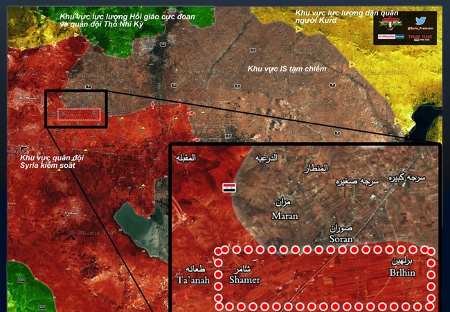 “Hổ Syria” tốc chiến, chiếm thêm địa bàn phiến quân ở đông Aleppo (video) Bản đồ chiến sự khu vực phía đông thành phố Aleppo