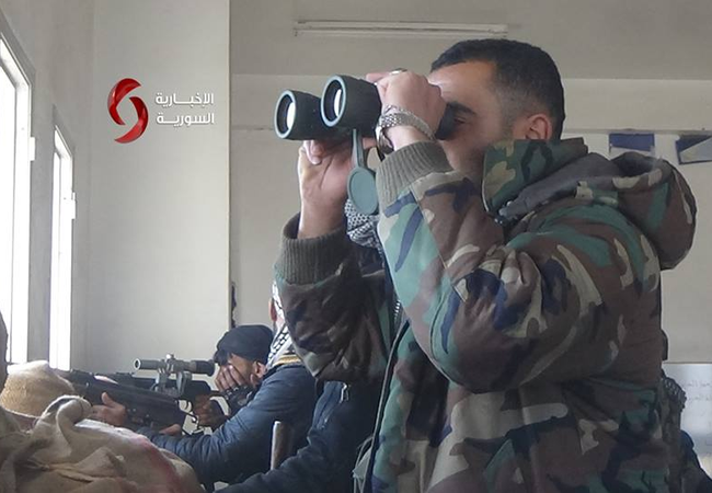 Chiến sự Deir Ezzor: Nga không kích, quân đội Syria phản công IS Một sở chỉ huy tiền phương của quân đội Syria trong vùng ngoại ô Damascus