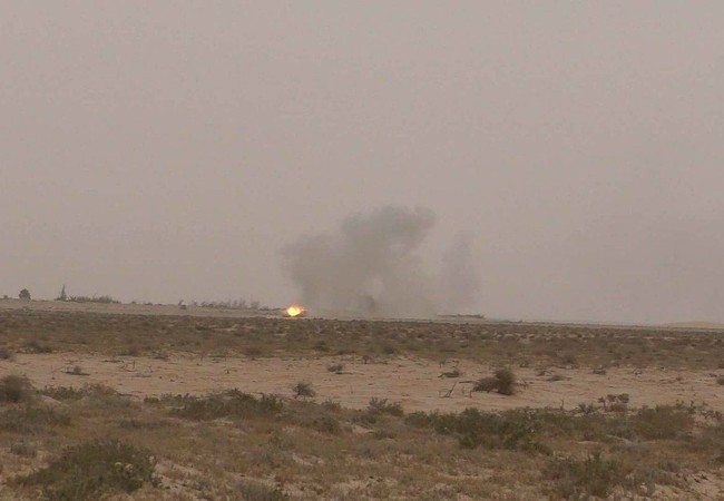 Trận chiến Palmyra: Quân đội Syria đập tan tuyến phòng ngự, chiếm cứ điểm IS - VIDEO Quân đội Syria pháo kích trên chiến trường Tadmur (Palmyra)