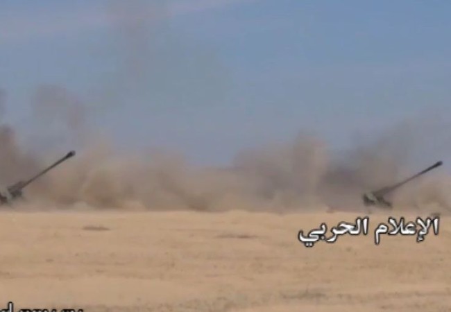 Chiến sự Palmyra: Quân đội Syria trút mưa pháo-tên lửa trị IS (video) Pháo binh quân đội Syria gầm thét trên chiến trường sa mạc tỉnh Homs