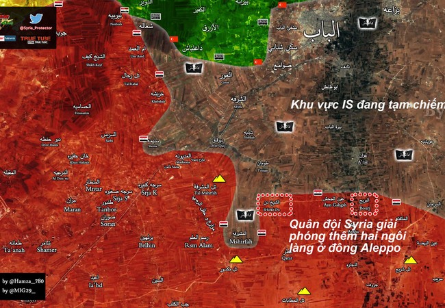 Lực lượng Tigers giải phóng thêm hai làng Breaj và Shaykh Dan ở Aleppo