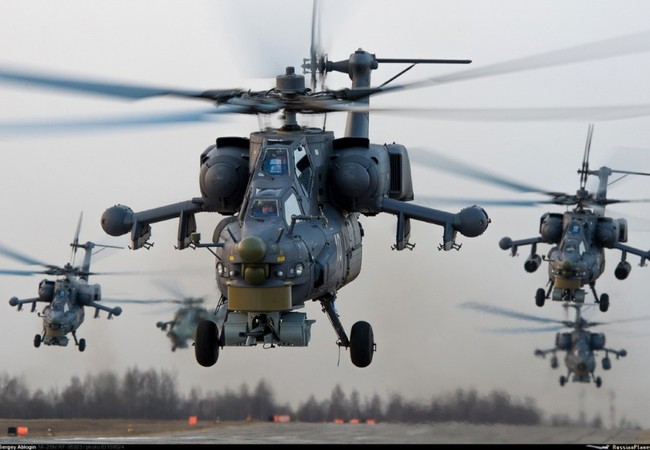 Trực thăng Nga nã rocket diệt phiến quân IS ở Palmyra Máy bay trực thăng Mi-28 của không quân Nga