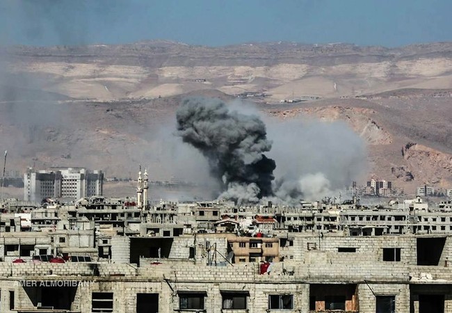 Vệ binh Cộng hòa tấn công thị trấn Jobar, ngoại ô Damascus (video) Không quân Syria không kích thị trấn Jobar