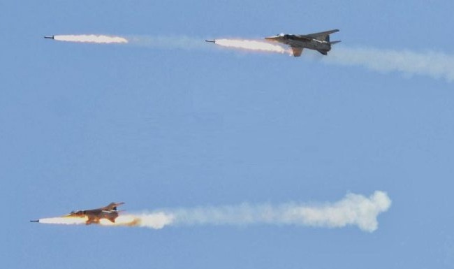 Không quân Syria dội lửa ác liệt phiến quân tại Daraa (Video) Không quân Syria không kích (ảnh minh họa)