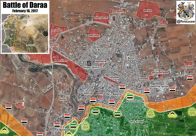Video Syria: Tên lửa chống tăng Chiến tuyến thành phố Daraa