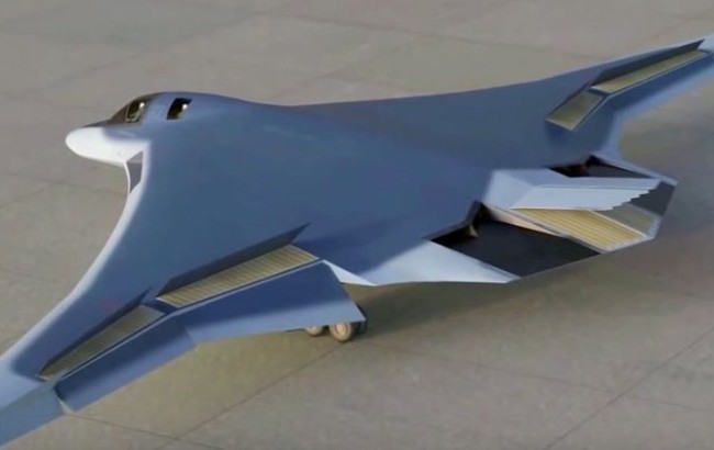 Nga lộ mô hình máy bay ném bom chiến lược thế hệ mới (video) Mô phỏng 3D mẫu máy bay ném bom PAK-DA