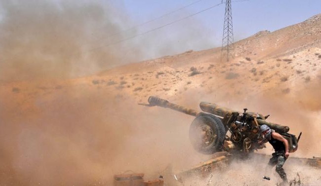 Chiến sự Palmyra: Nga Pháo binh quân đội Syria tập kích hỏa lực trên chiến trường Palmyra