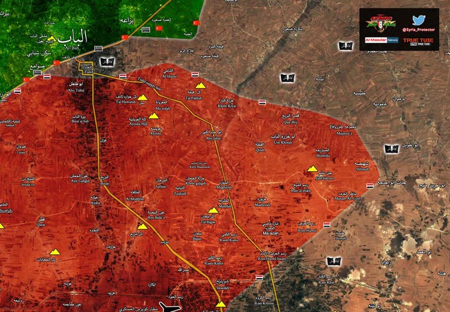 “Hổ Syria” dồn dập tấn công phong tỏa quân Thổ Nhĩ Kỳ phía đông Aleppo Chiến tuyến quân đội Syria trên vùng nông thôn phía đông Aleppo