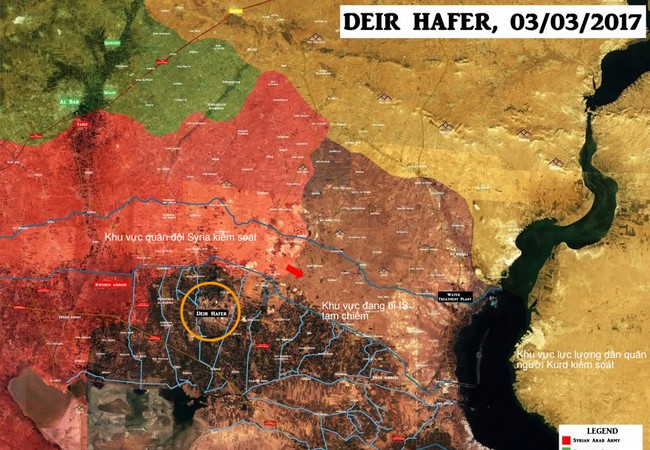 Chiến sự Syria: Quân đội Syria nã pháo phá hủy xe chở dầu IS ở Aleppo (video) Bản đồ chiến sự vùng ngoại ô phía đông thành phố Aleppo