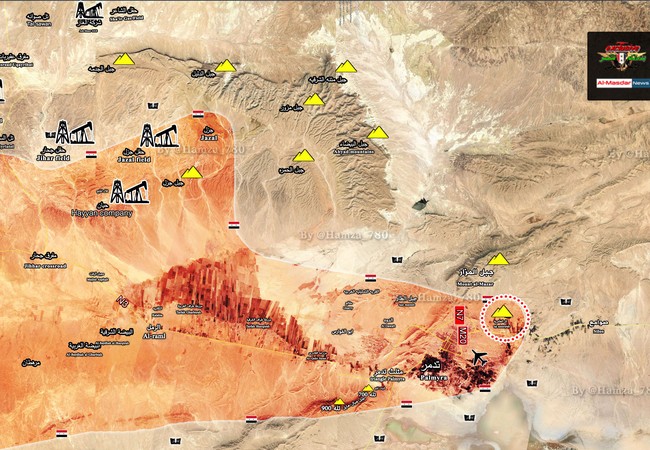 Chiến sự Palmyra: Không quân Nga săn lùng IS, quân Assad chiếm cao điểm chiến lược (video) Toàn cảnh chiến trường Palmyra ngày 07.03.2017