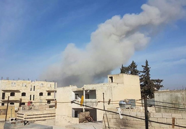 Không quân Nga giáng đòn sấm sét vào phiến quân Syria (video) Cuộc không kích trên vùng trởi tình Idlib Syria