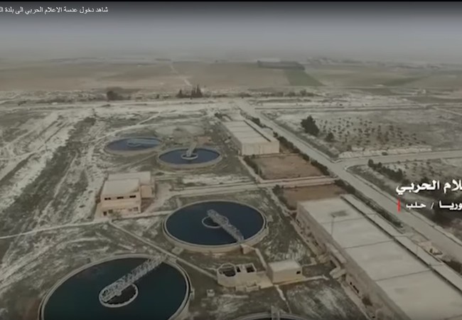 IS bỏ chạy, quân Syria chiếm các mục tiêu xung yếu ở đông Aleppo (video) Trạm lọc nước trên vùng nông thôn phía đông Aleppo