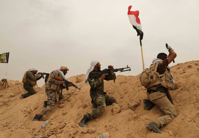 IS thất bại, mất thêm một quận tại chảo lửa Mosul Các binh sĩ Iraq trong cuộc tấn công vào Mosul