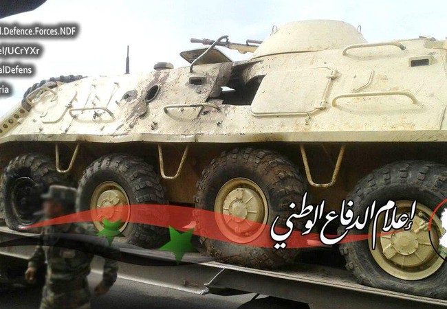 Chiến sự Syria: Hỏa lực Nga gầm thét, quân Assad đánh bạt phiến quân thánh chiến Xe thiết giáp quân đội Syria