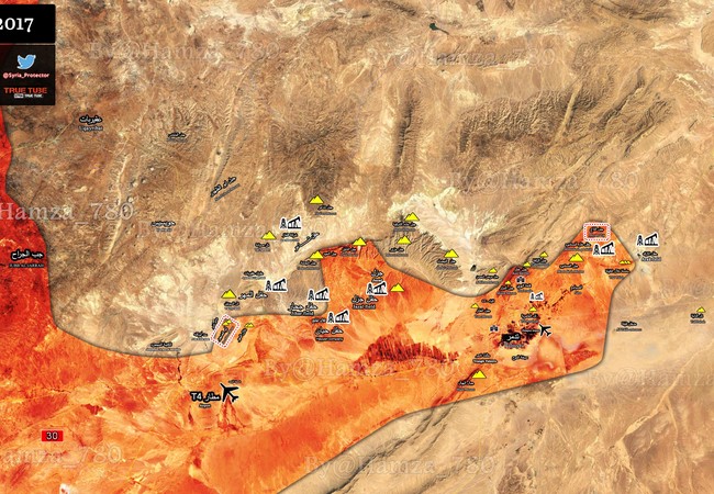 Quân đội Syria đánh bạt IS, chiếm dãy núi chiến lược ở Palmyra (video) Hai dãy núi then chột quân đội Syria giành được trong ngày 03.04.2017