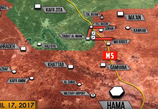 ‘Hổ Syria Khu vực chiến trường miền bắc tỉnh Hama, các mũi tấn công chính của lực lượng Tiger