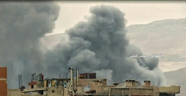 Quân đội Syria đánh sập đường hầm, chôn vùi hàng chục phiến quân thánh chiến Vụ nổ phá hủy đường hầm trong khu vực quận Al-Qaboun