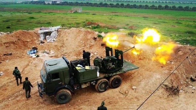 Quân đội Syria pháo kích dữ dội, chuẩn bị đánh chiếm thị trấn cửa ngõ tỉnh Idlib Quân đội Syria pháo kích ác liệt chiến tuyến phiến quân ở Hama