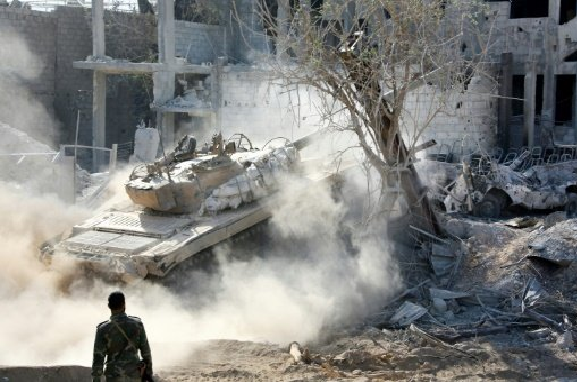 Hàng nghìn phiến quân Syria đầu hàng, di tản khỏi quận Al-Qaboun, Damascus (video) Trận chiến cuối cùng của quân đội Syria ở Al-Qaboun, Damascus