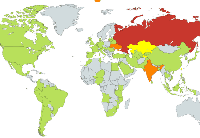 Đại dịch WannaCry: Bạn có an toàn? Bản đồ lây nhiễm mã độc WannaCry trên toàn thế giới