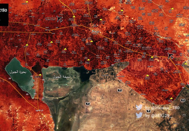 “Hổ Syria Bản đồ chiến sự vùng nông thôn Aleppo tính đến ngày 22.05.2017