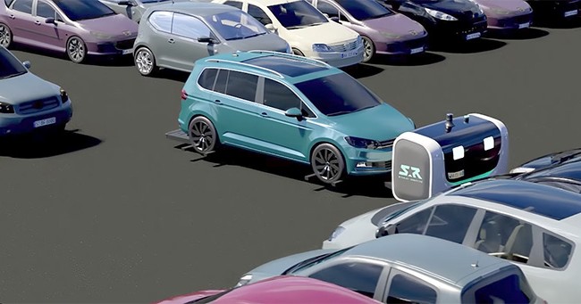 Robot cất giữ xe theo yêu cầu -- Dịch vụ hoàn hảo ở sân bay Pháp Robot Stan cất giữ xe ô tô trên sân bay