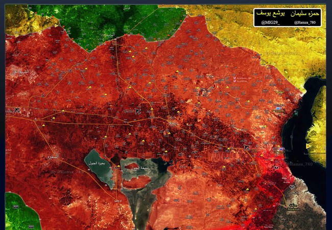 “Hổ Syria” siết thòng lọng sào huyệt cuối cùng của IS tại đông Aleppo (video) Bản đồ chiến sự khu vực phía đông Aleppo, các đơn vị Tiger cách thị trấn Maskanah khoảng 1,5 km