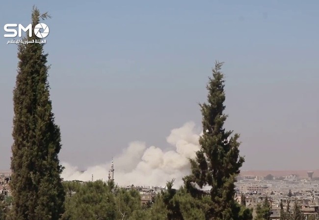 Không quân Syria dồn dập trừng phạt phiến quân tại Daraa (video) Không quân Syria không kích ác liệt thành phố Daraa